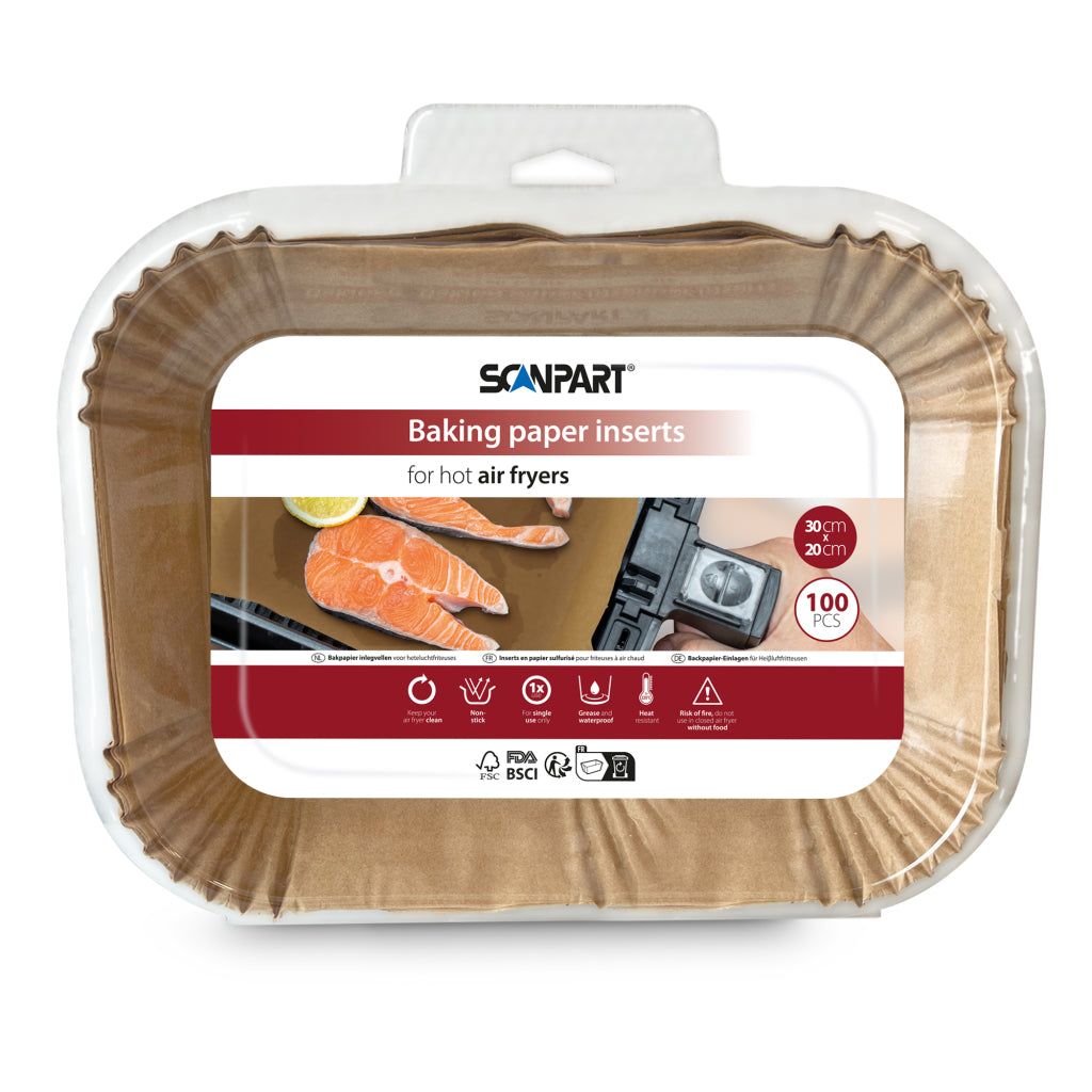 Scanpart Airfryer Filter 30x20 cm 100 Pieces