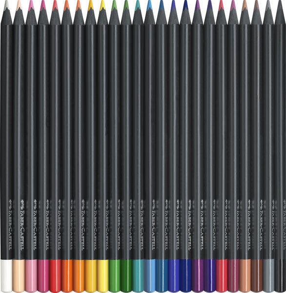 Faber-Castell Colored Pencils Black Edition Case of 24 Pieces FC-116424
