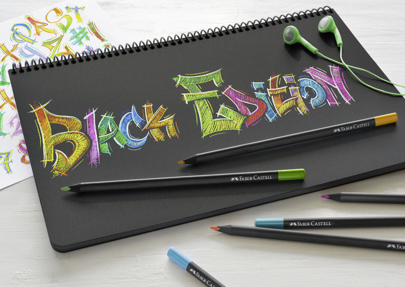 Faber-Castell Colored Pencils Black Edition Case of 24 Pieces FC-116424