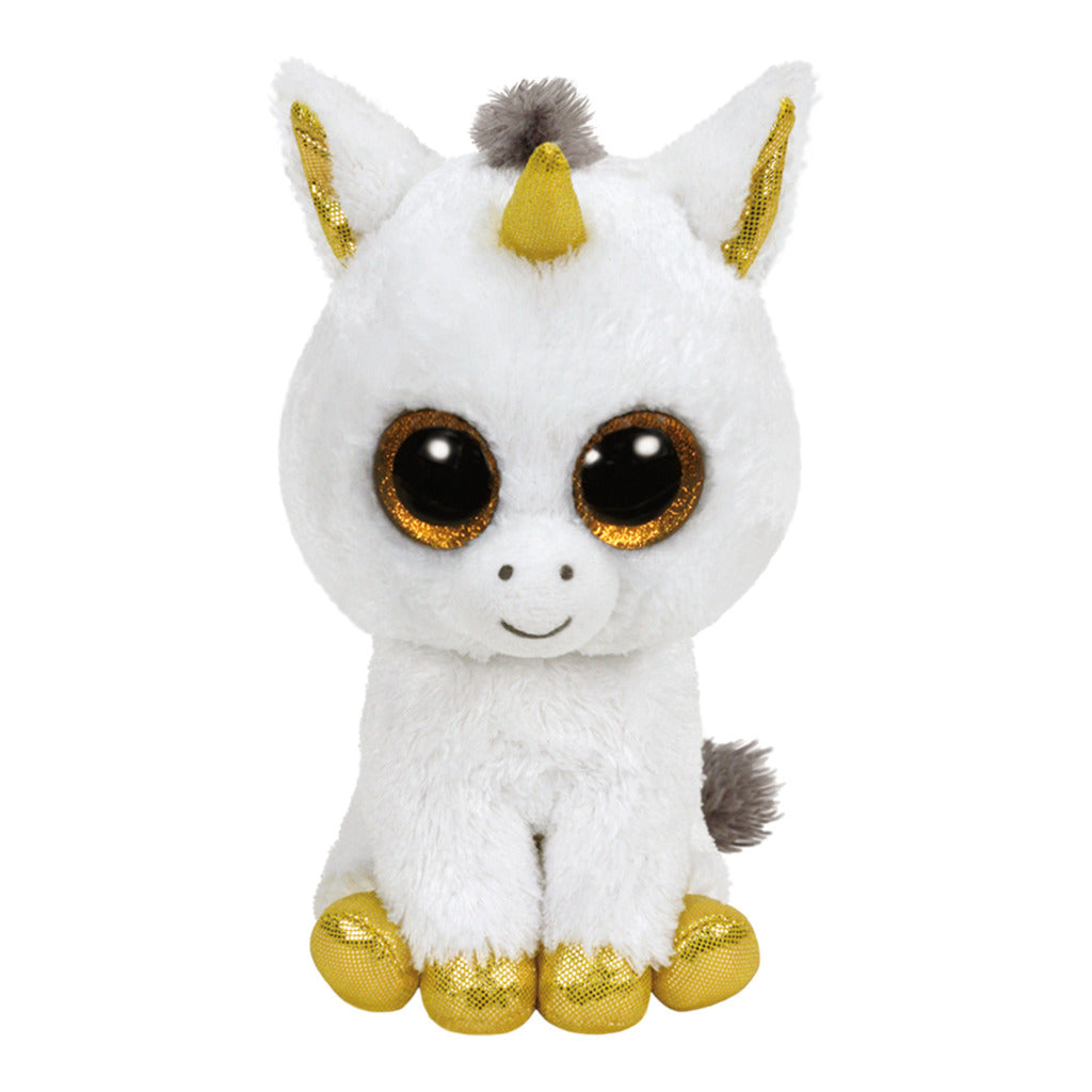 Ty Beanie White Unicorn Pegasus Plush Toy 15 cm
