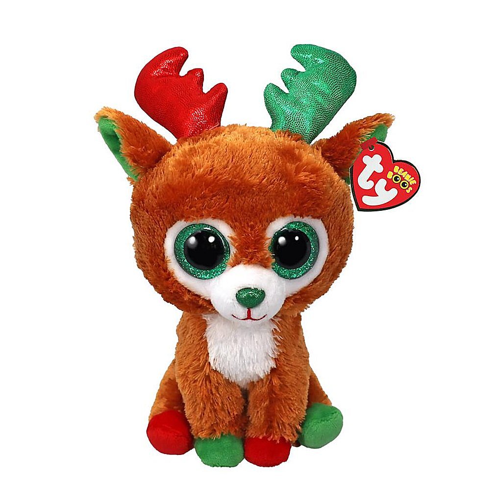 TY Beanie Boos Plush Reindeer Tinseltoes 15 cm