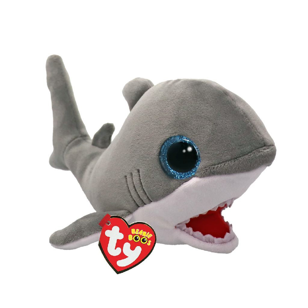 TY Beanie Boos Plush Shark Finnegan 15 cm - Cute and Collectible Toy