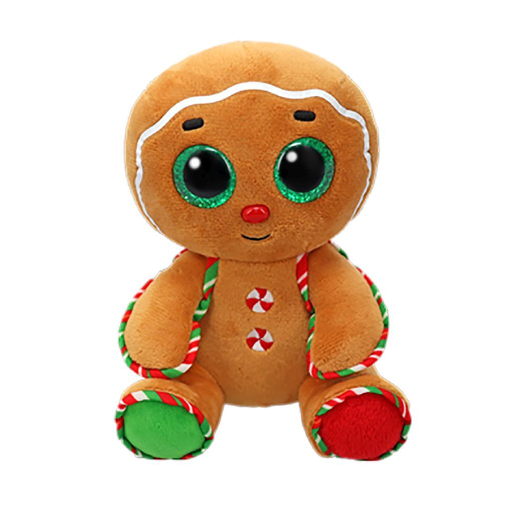 TY Beanie Boo Gingerbread Snaps Plush Toy, 15 cm, Sweet Treat