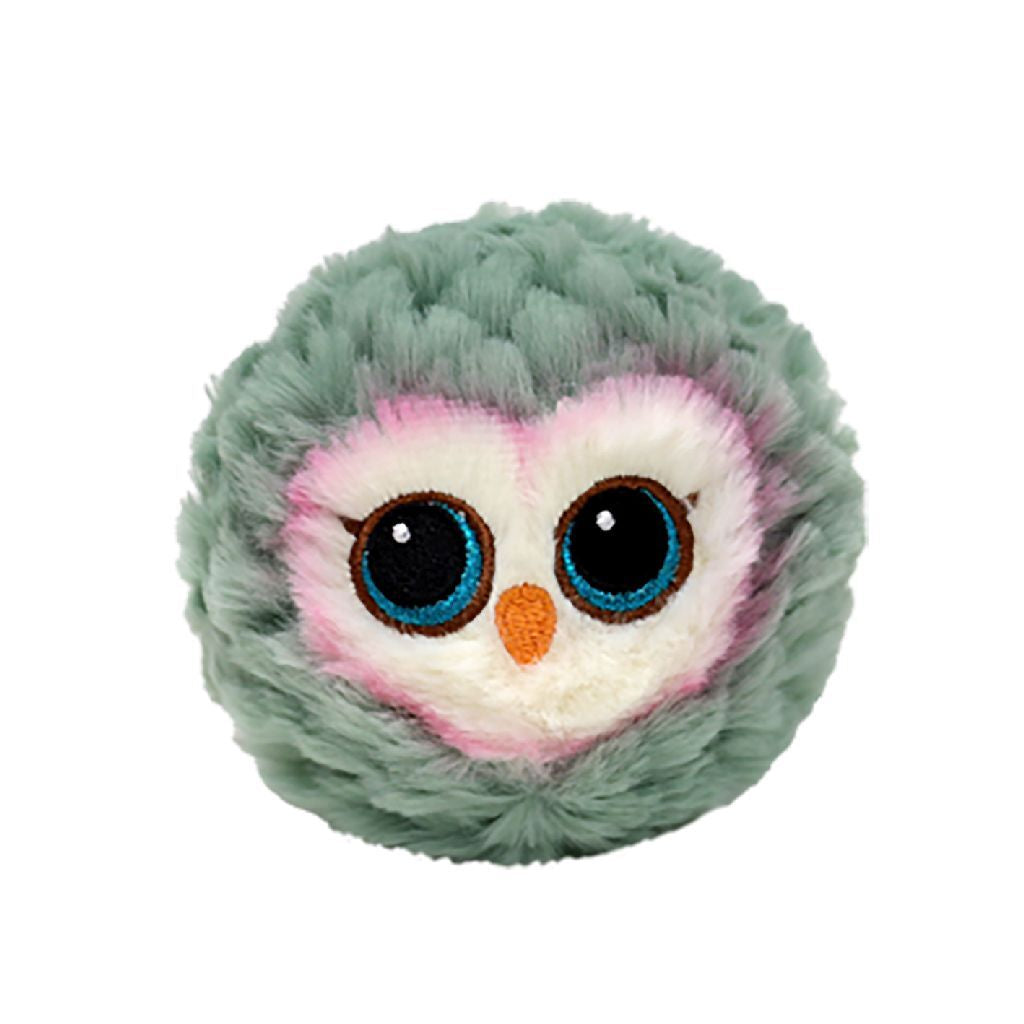 TY Beanie Bouncers Plush Owl Feathers - Charming Soft Toy