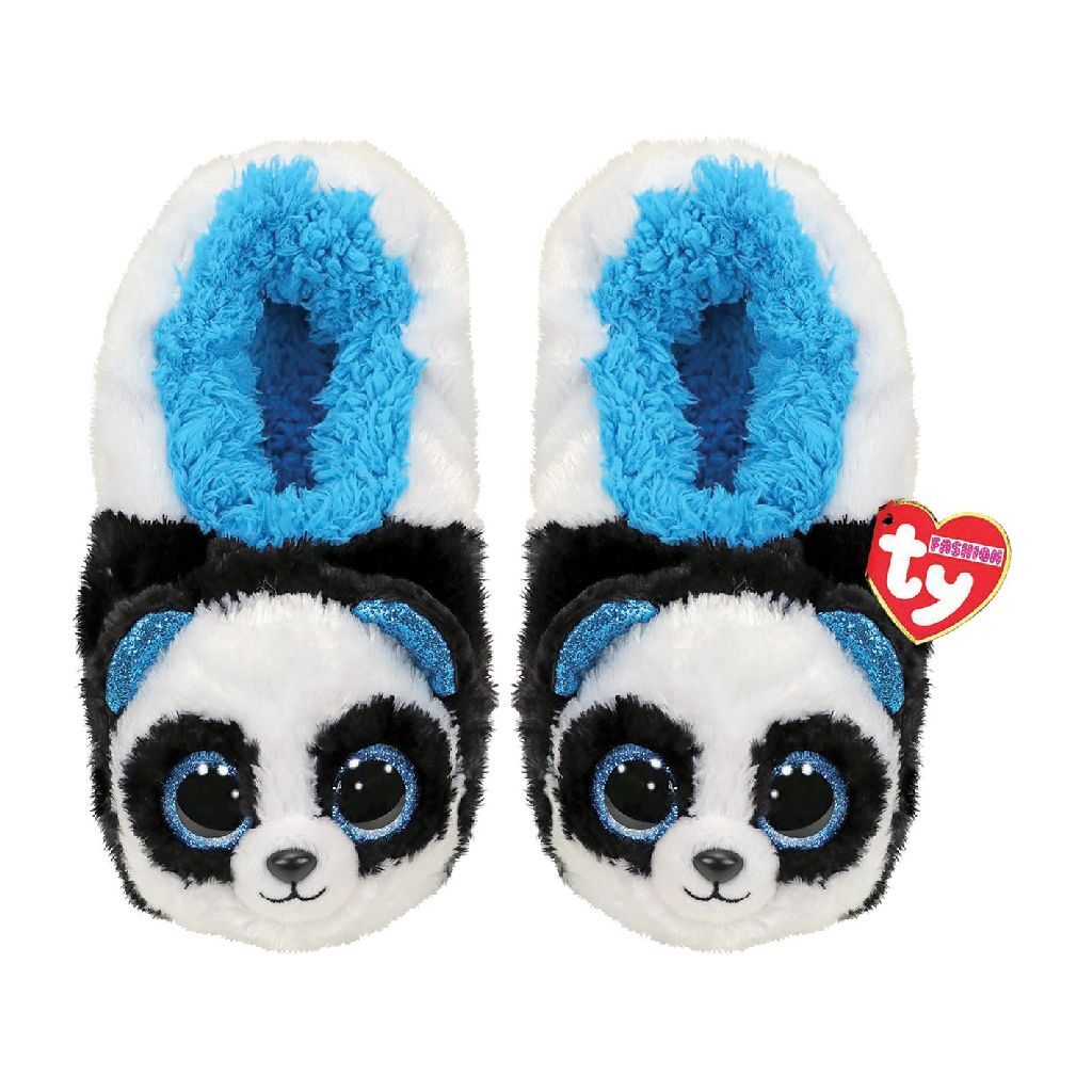 TY Fashion Slippers Panda Bamboo Size 30-32