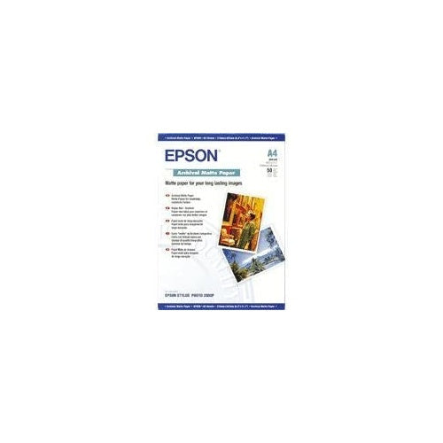 Epson Archival - Papier, matt - A3 (297 x 420 mm) - 192 g/m2 - 50 Blatt (C13S041344) afbeelding 1