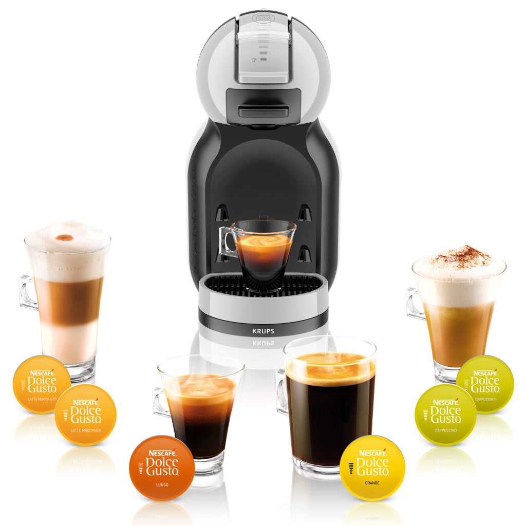 Krups KP123B NESCAFÉ Dolce Gusto Mini Me Coffee Capsule Machine Black/Stainless Steel