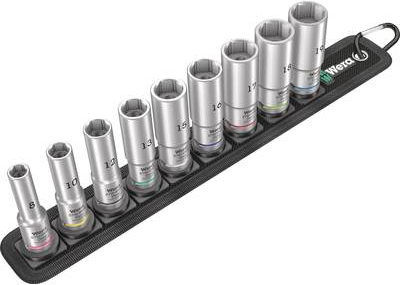 Wera 05004545001 Socket Set - 9-Piece - 3/8" Drive - Compact