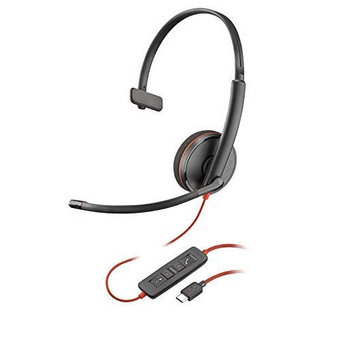 HP Poly Poly Blackwire C3210 USB-C - 3200 Series - Headset - On-Ear - kabelgebunden - USB-C (209748-101) afbeelding 1