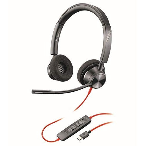 HP Poly Poly Blackwire 3320 - 3300 Series - Headset - On-Ear - kabelgebunden - USB-C (213935-01) afbeelding 1