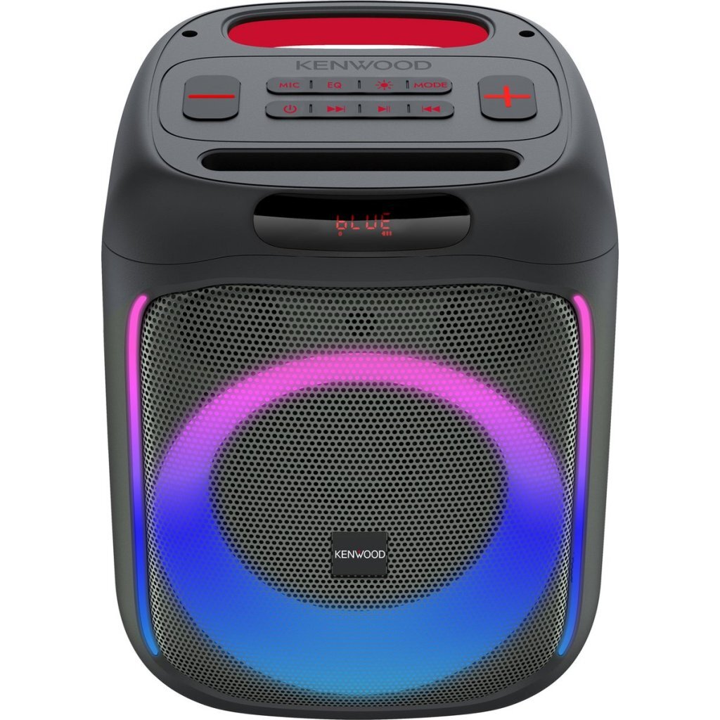 Kenwood AS-P200BT Portable Sound System + Light Black/Red