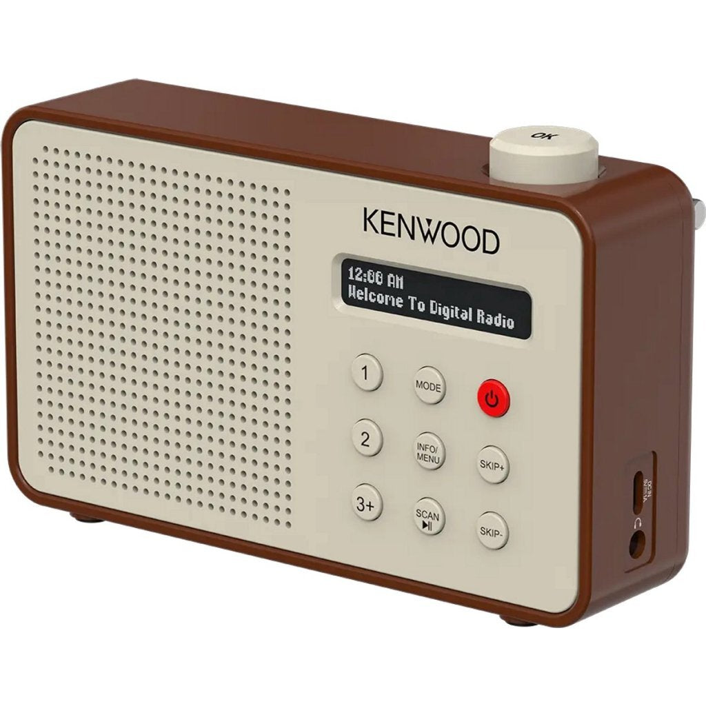 Kenwood CR-M25DAB-T Portable DAB+ Radio Beige/Brown
