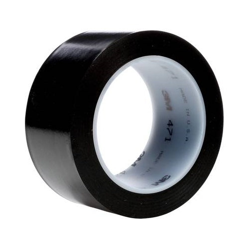 3M 471F 471S50 PVC-Klebeband Schwarz (L x B) 33 m x 50 mm 1 Rolle(n) (471S50) afbeelding 1
