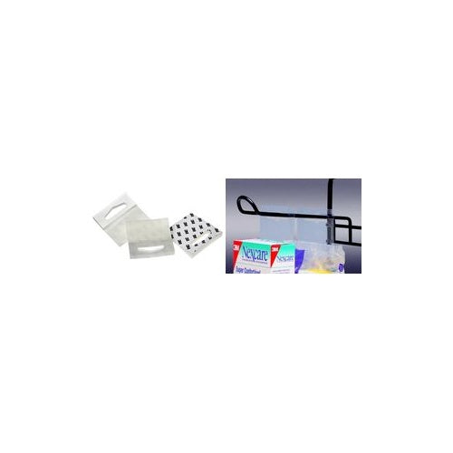 3M ScotchPad Hang-Tabs 1076, Rundlochung, 50,8 x 50,8 mm selbstklebende Aufhänger für die hängende Warenpräsentation (1076) afbeelding 1