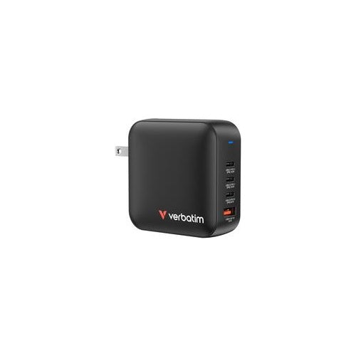 Verbatim Mini GaN Charger 165W 3xUSB-C 1xUSB-A US/EU/UK A.32216 (32216) afbeelding 1