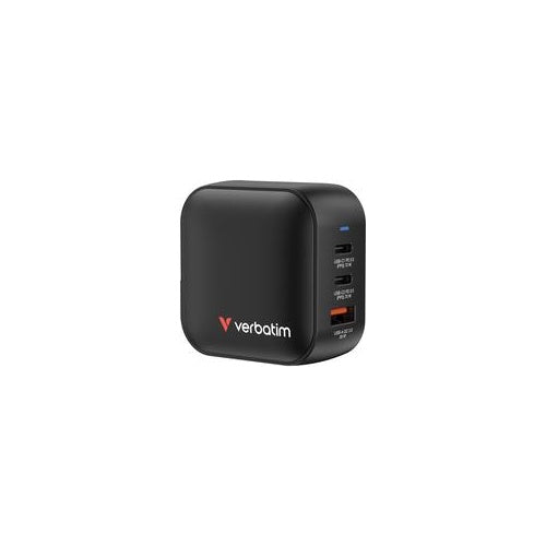 Verbatim Mini GaN Charger 70W 2xUSB-C PD, 1xUSB-A QC 3.0 32229 (32229) afbeelding 1