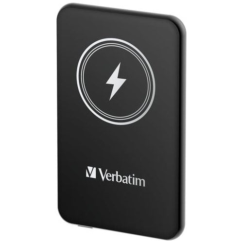 Verbatim Charge n Go - Induktive Power Bank - Magnethalterung - Li-Pol - 5000 mAh - 20 Watt - 2,4 A - Apple Fast Charge, PD 3,0, QC 3,0, Apple 2,4A, USB BC 1,2 (24 pin USB-C) - Schwarz (32240) afbeelding 1
