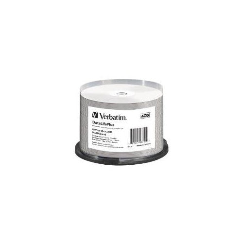 Verbatim DataLifePlus - 50 x DVD-R - 4,7GB 16x - breite Thermodruckfläche - Spindel - Speichermedium (43755) afbeelding 1