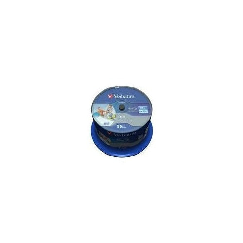 Verbatim DataLife - 50 x BD-R - 25GB 6x - mit Tintenstrahldrucker bedruckbare Oberfläche - Spindel (43812) afbeelding 1