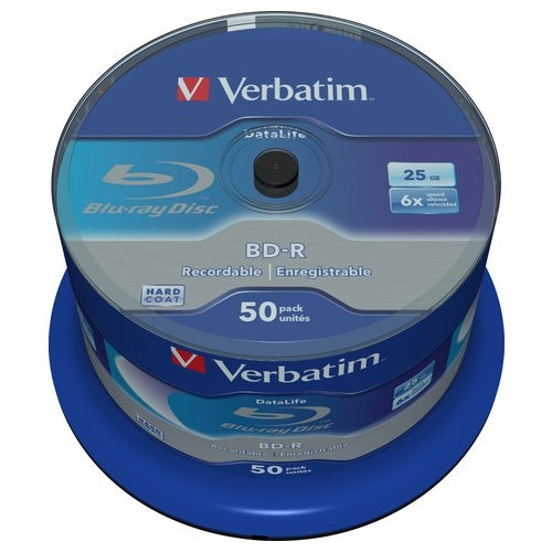 Verbatim DataLife - 50 x BD-R - 25GB 6x - Spindel (43838) afbeelding 1