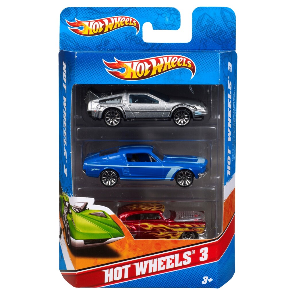 Hot Wheels - 3-Car Pack - Die-Cast Vehicles - Race Set 3er-Sets