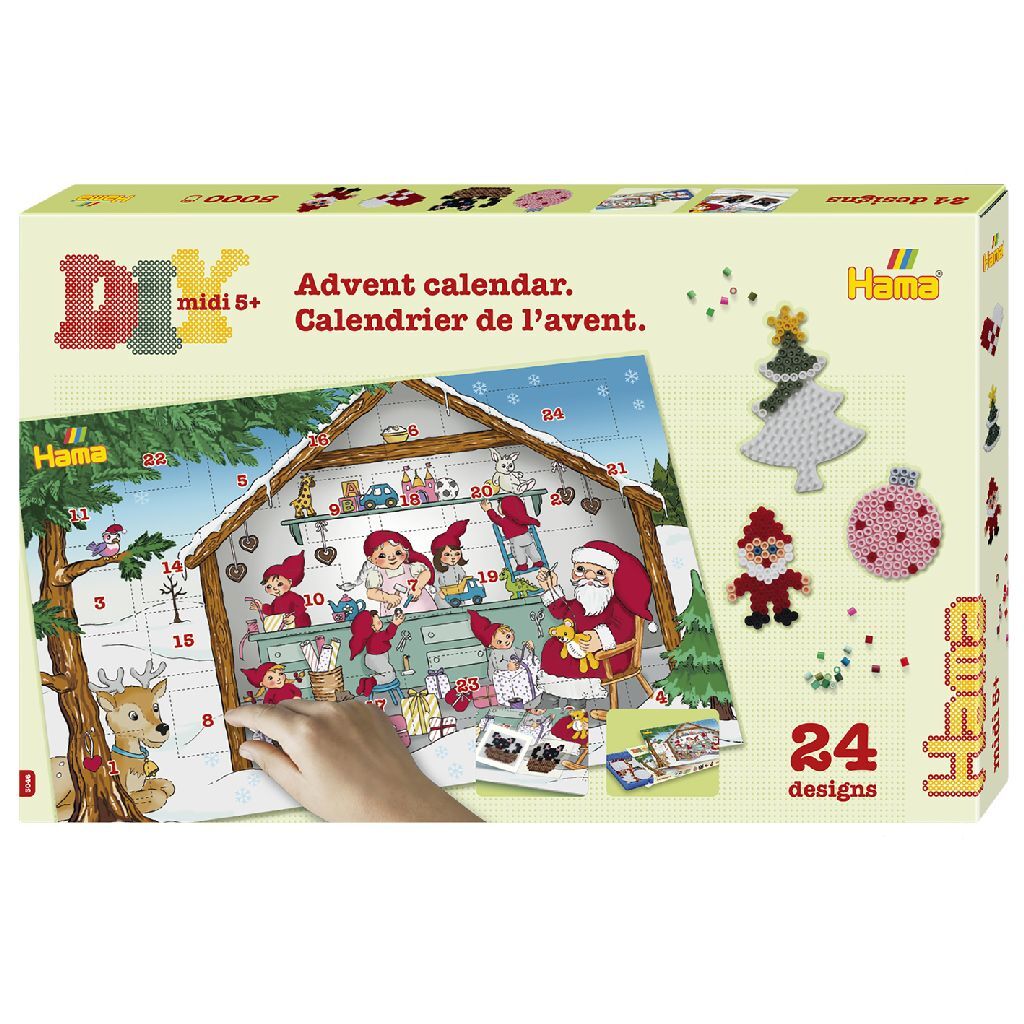 Hama Iron-on Beads DIY Midi Advent Calendar 5000 Pieces for Children 5+