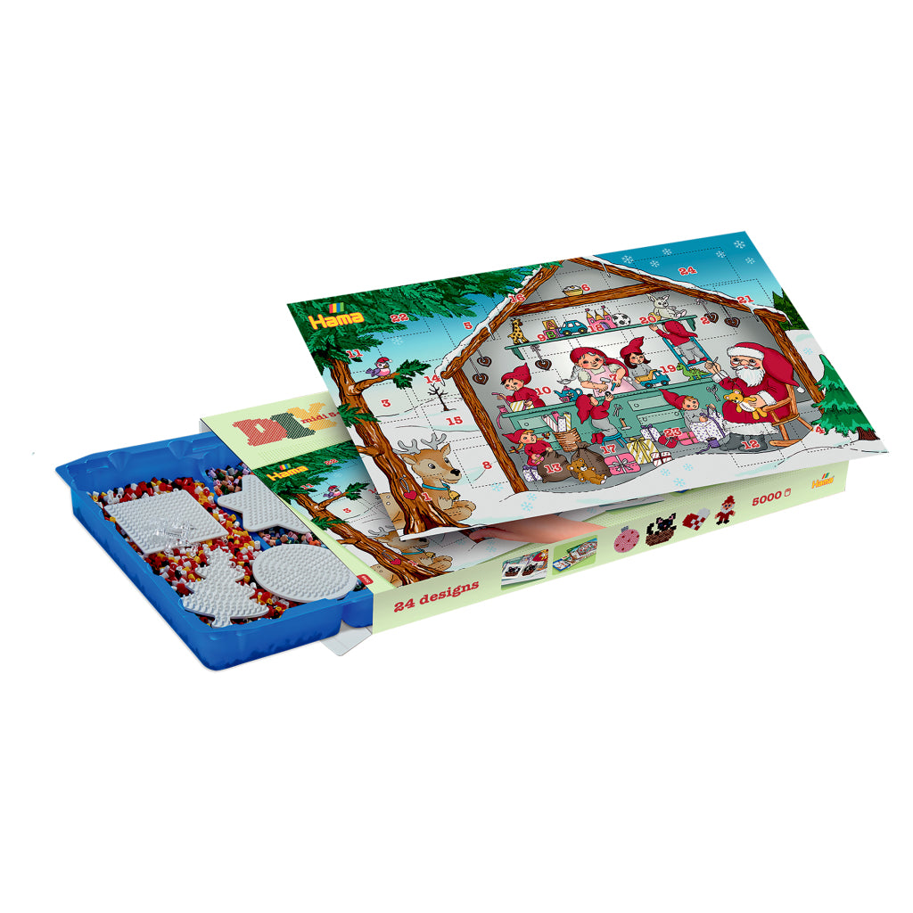Hama Iron-on Beads DIY Midi Advent Calendar 5000 Pieces for Children 5+