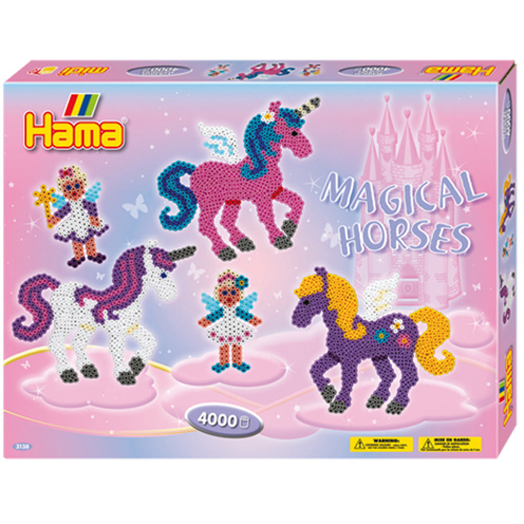 Hama Magical Horses Iron-on Beads - 4000 Pieces Craft Set