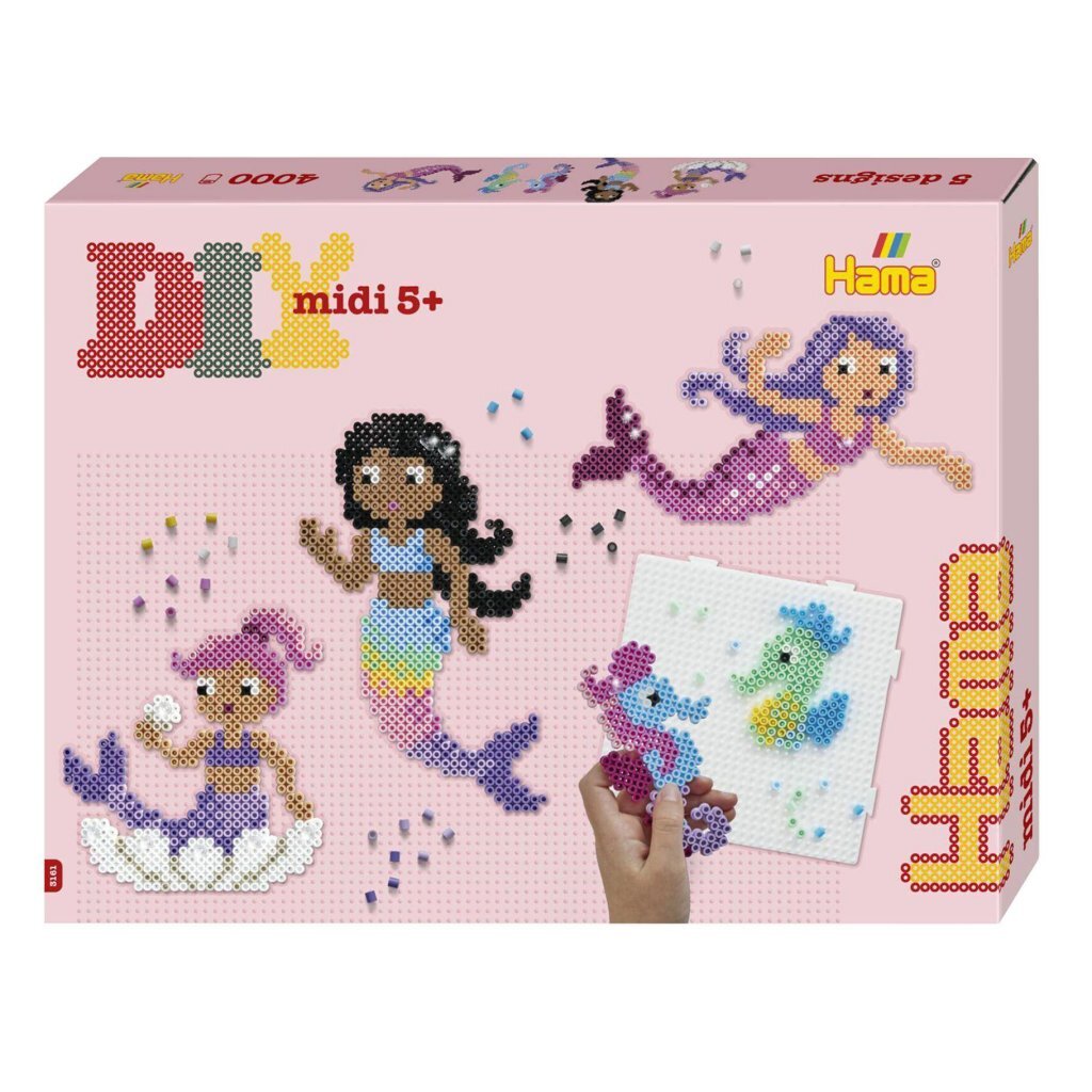 Hama Iron-on Beads Midi Set Mermaids 4000 Pieces