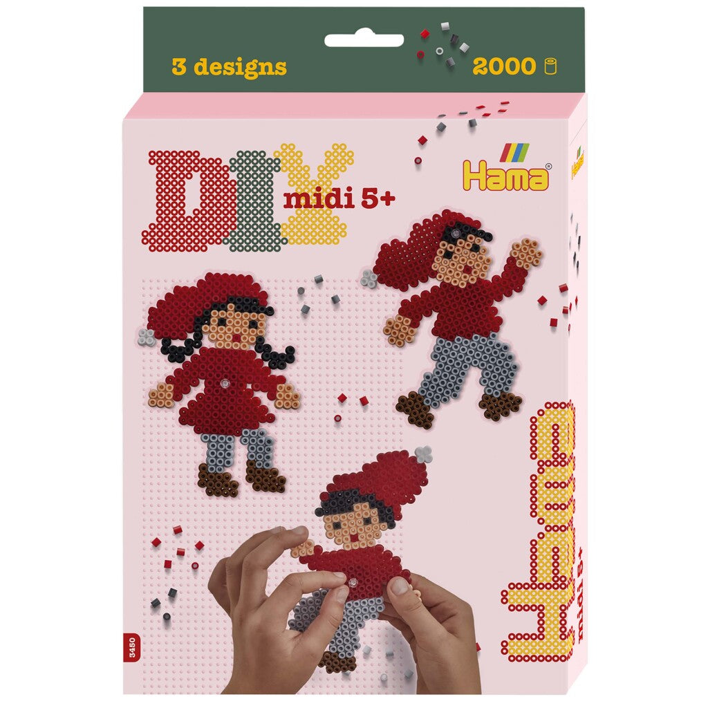 Hama Iron-on Beads Midi Figures - 2000 Pieces - Crafting Fun