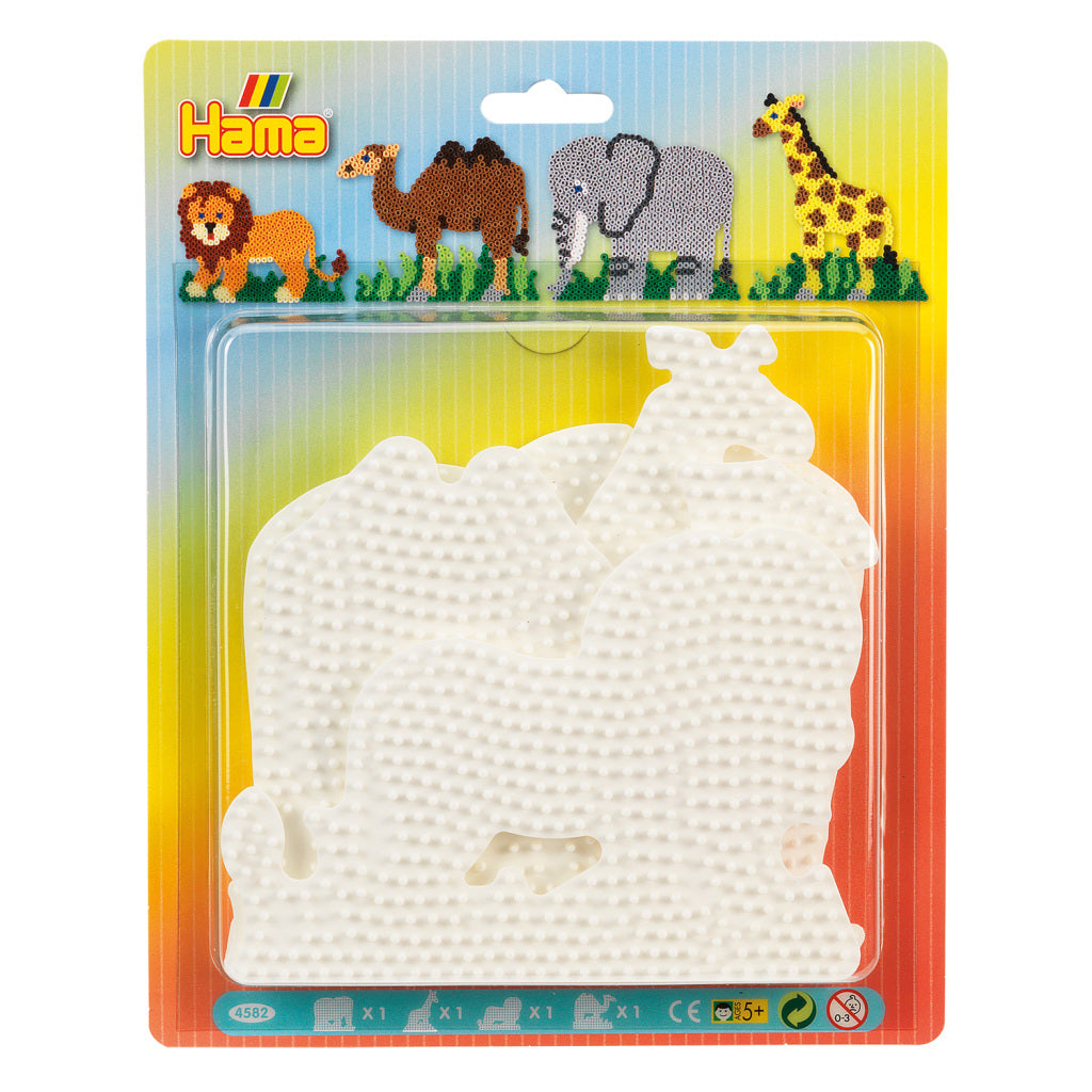 Hama Iron-on Beads Base Boards Animals 4 Pieces