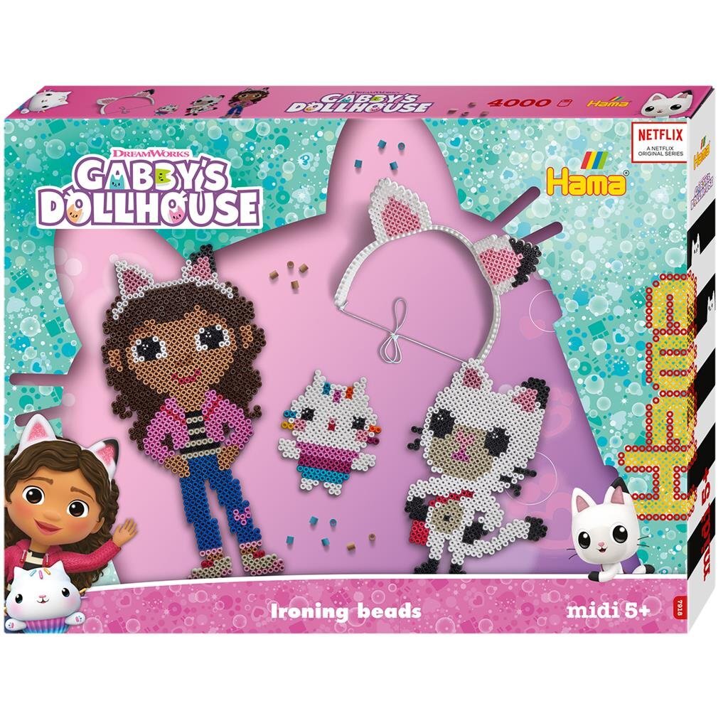 Hama Iron-on Beads Gabby's Dollhouse 4000 Pieces