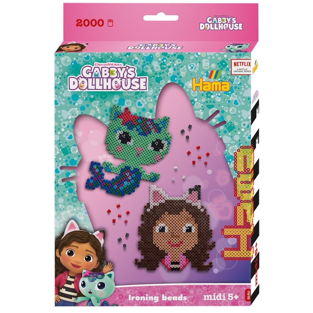 Hama Gabby's Dollhouse 2000 Pieces Iron-on Beads Set for Creative Children Ages 5+