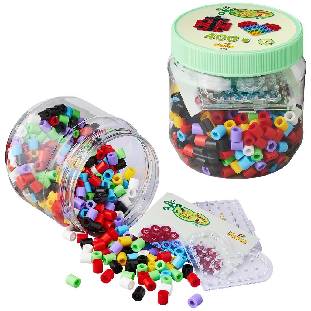 Hama Iron-on Beads Maxi Jar 400 Pieces for Children 3+
