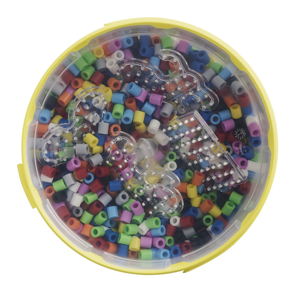 Hama Iron-on Beads Maxi Bucket + Tray 3000 Pieces - For Ages 5+