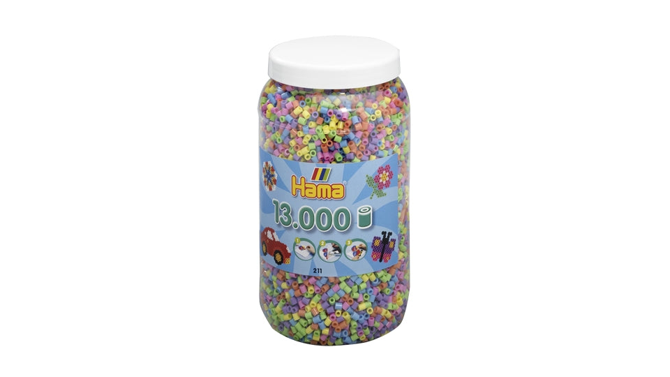 Hama Iron-on Beads Barrel 13,000 Pastel Pieces