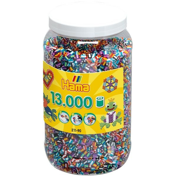 Hama 211-90 Iron-on Beads Stripe Jar - 13000 Pieces