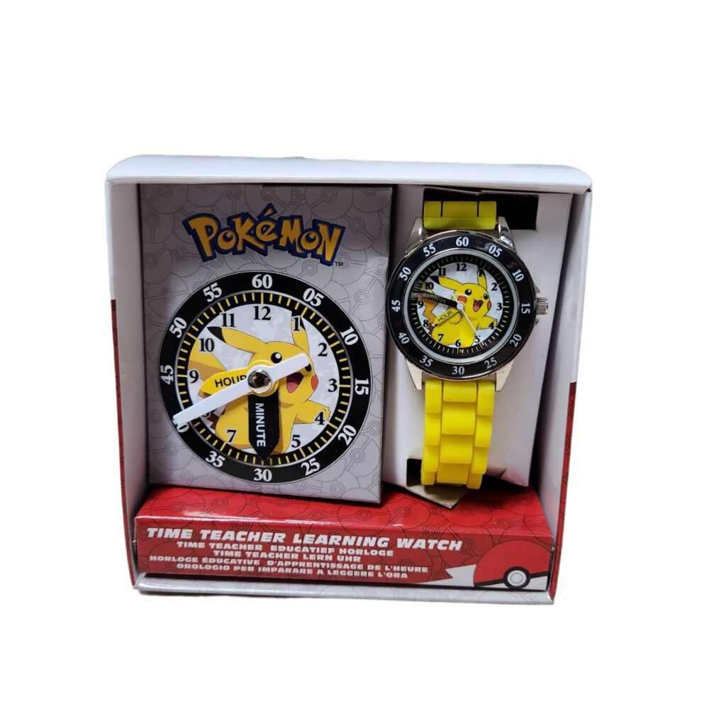Pokemon Time Teacher Watch Yellow/Black for Kids