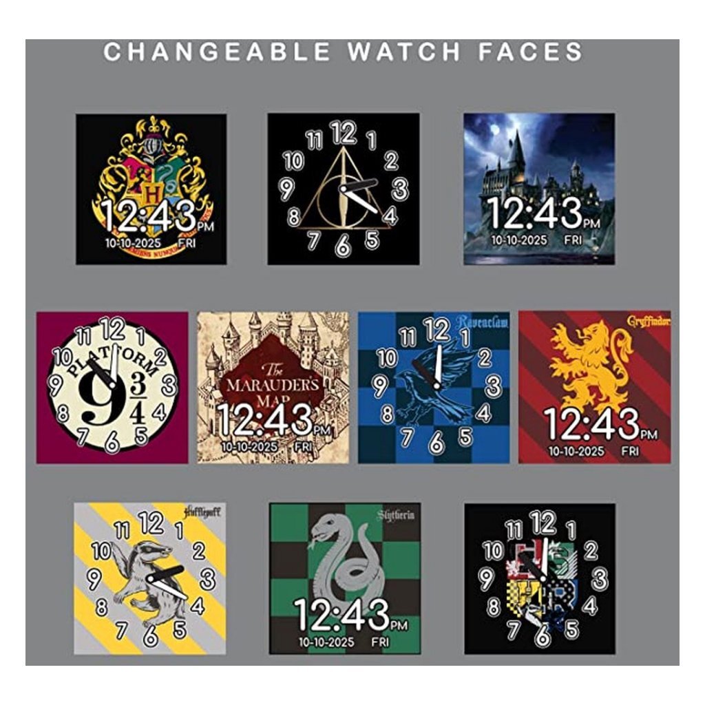 Accutime Smartwatch Harry Potter Black - Kids Touchscreen - Ages 6+