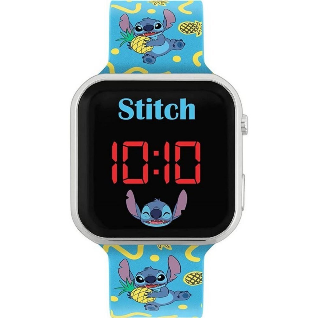 Disney Stitch LED Watch Blue - Kids Time-Telling - Digital Screen - Ages 3+