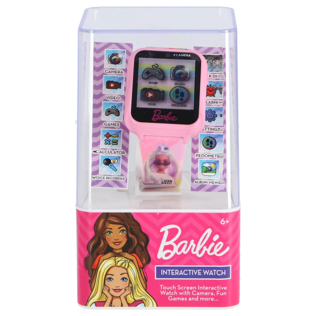 Barbie Interactive Watch Pink - Kids Smartwatch - Ages 6+