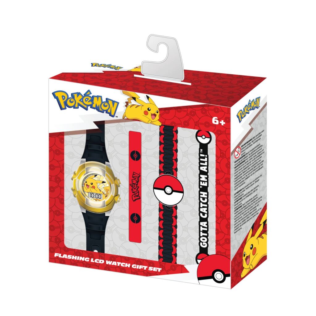 Pokémon LCD Watch Gift Set
