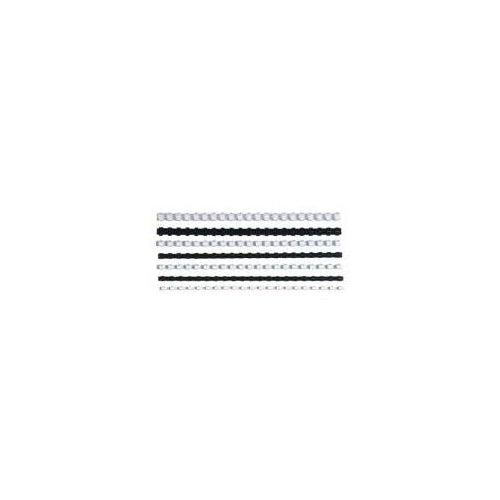 GBC Plastikbinderücken CombBind, DIN A4, 32 mm, schwarz oval, 21 Ringe, US-Teilung, mit UV-Schutz, glänzend (4028184) afbeelding 1