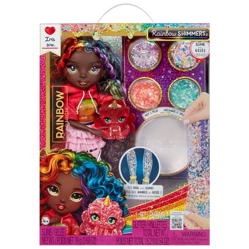Rainbow High Rainbow Shimmers Iris Bow Doll with Slime Kit