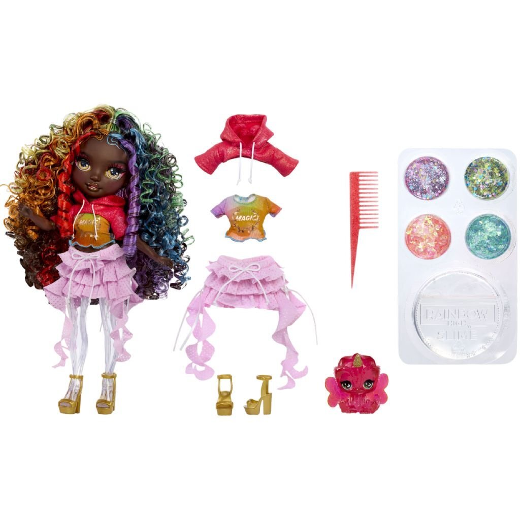 Rainbow High Rainbow Shimmers Iris Bow Doll with Slime Kit