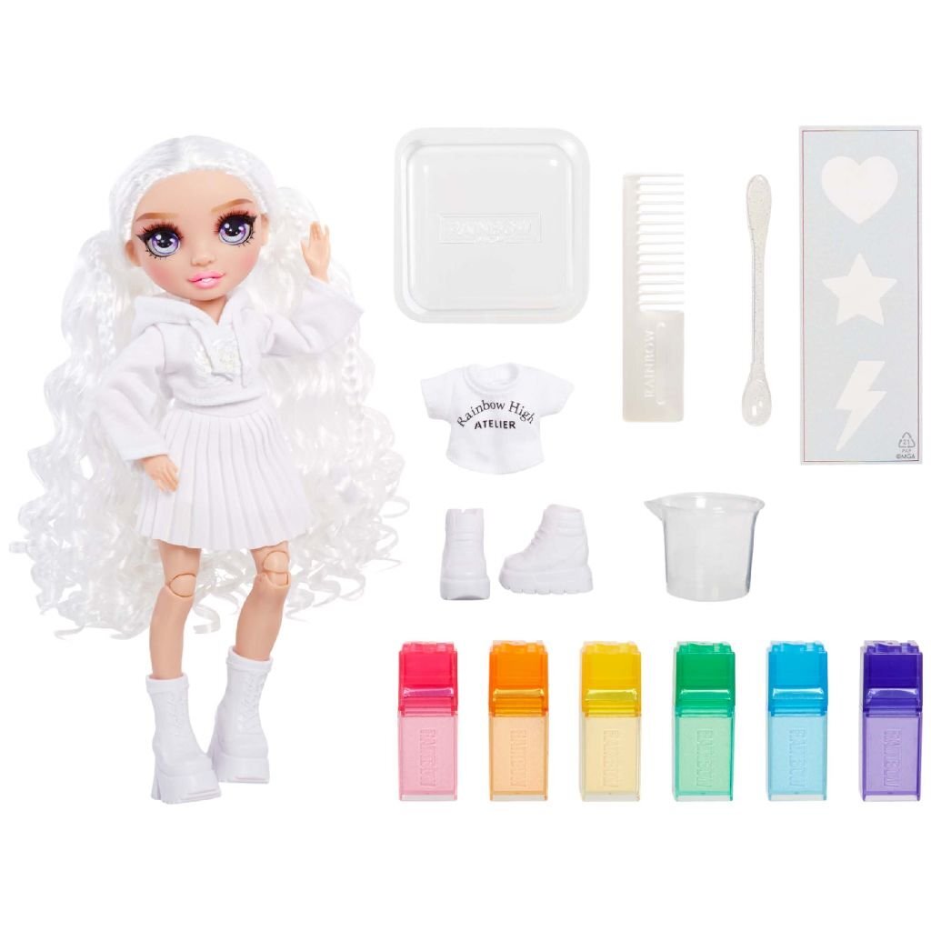 Rainbow High WaterColor & Create Pop Purple Eyes Doll