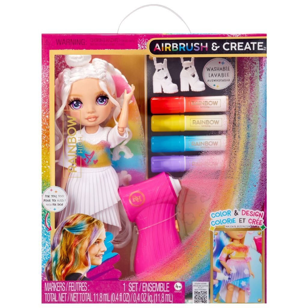 Rainbow High Air Brush & Create Fashion Doll - Purple Eye