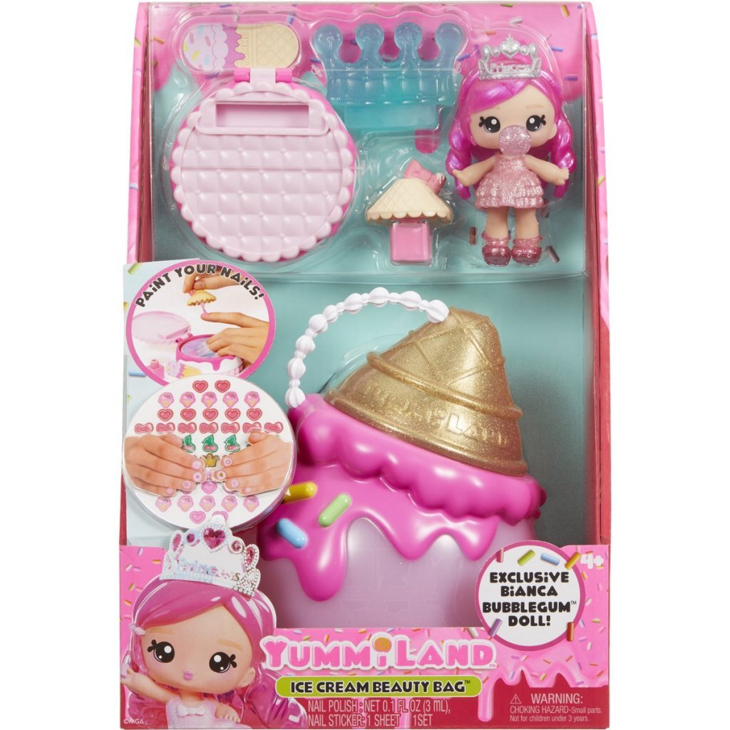 Yummiland Beauty Bag Playset Lip Gloss Doll Ice Cream Cone with Accessories