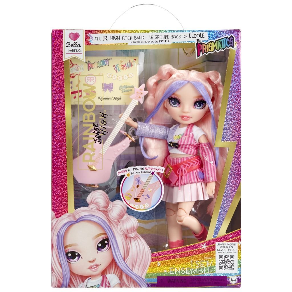Rainbow High Fashion Doll Bella Parker with Bass Guitar - 9-inch - JR High