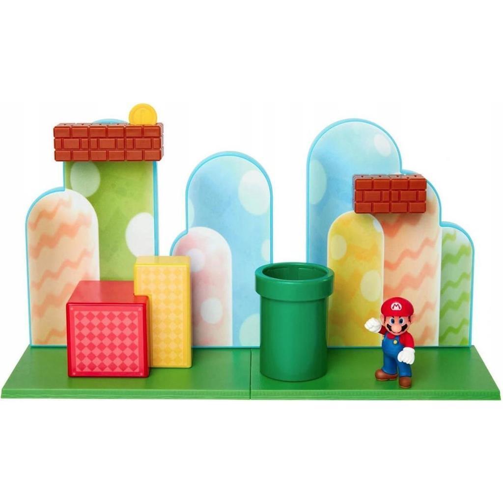 Jakks Super Mario Acorn Plains Action Set with Mario Figure